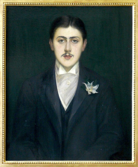 Escritor francês Marcel Proust. Pintura de J. E. Blanche